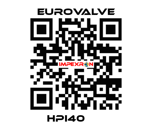 HPI40       Eurovalve