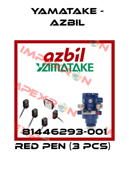 81446293-001 RED PEN (3 PCS)  Yamatake - Azbil
