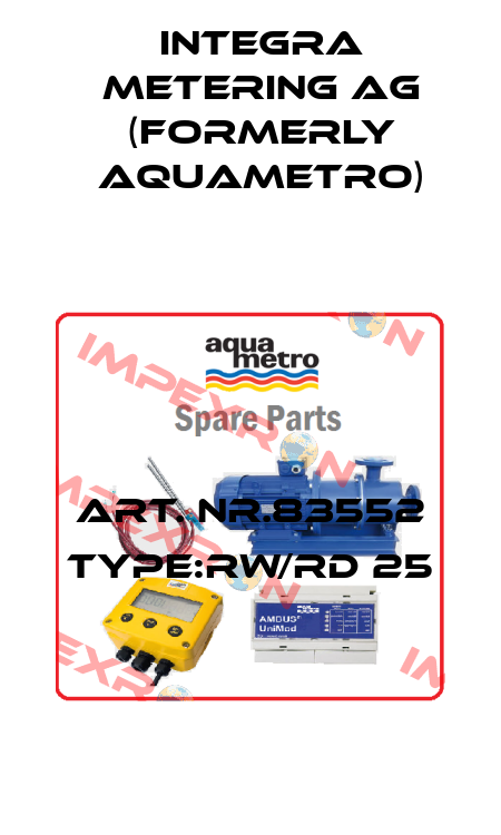 Art. Nr.83552 Type:RW/RD 25 Integra Metering AG (formerly Aquametro)