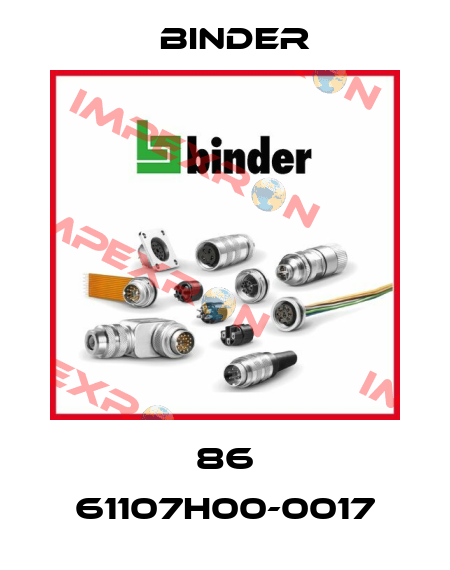 86 61107H00-0017 Binder