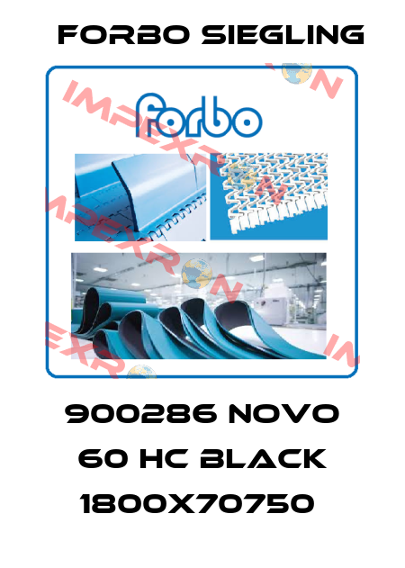 900286 NOVO 60 HC BLACK 1800X70750  Forbo Siegling