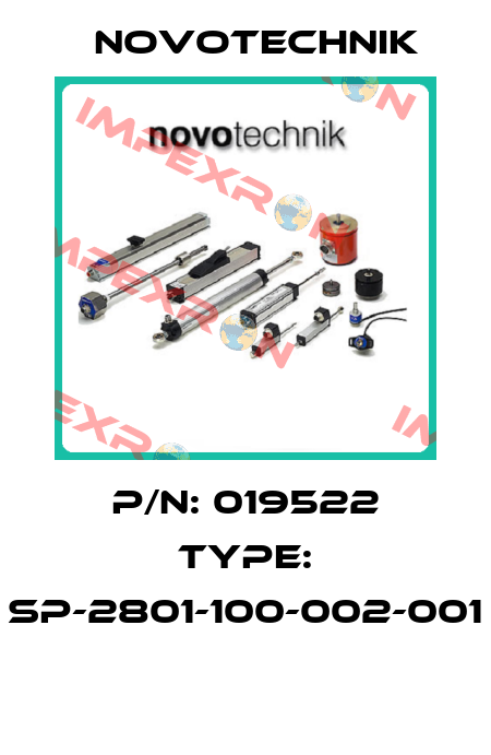 P/N: 019522 Type: SP-2801-100-002-001  Novotechnik