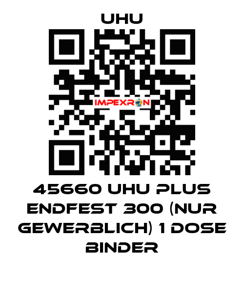 45660 UHU plus endfest 300 (NUR GEWERBLICH) 1 Dose Binder UHU