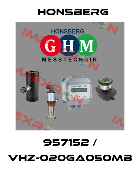 957152 / VHZ-020GA050MB Honsberg