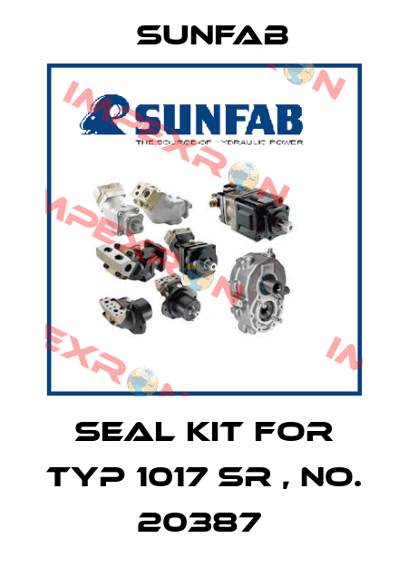 seal kit for typ 1017 SR , No. 20387  Sunfab