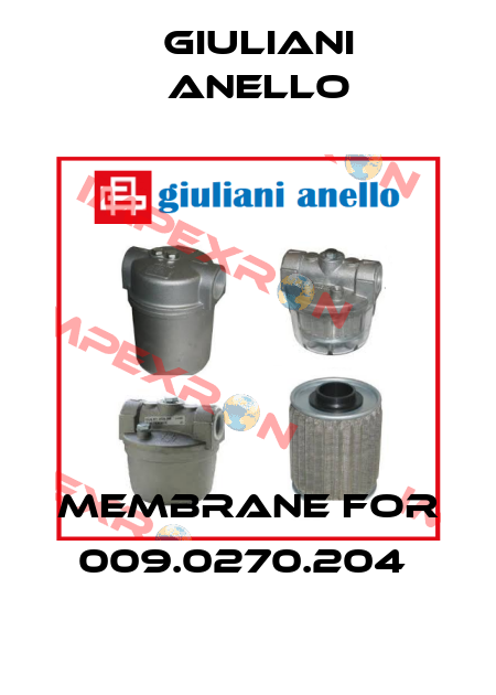 Membrane for 009.0270.204  Giuliani Anello