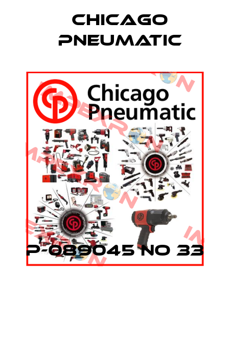 P-089045 NO 33  Chicago Pneumatic