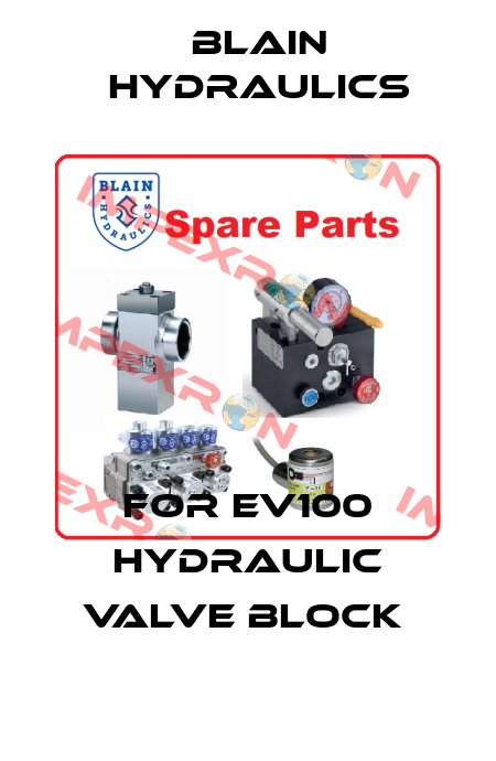 for EV100 Hydraulic Valve Block  Blain Hydraulics