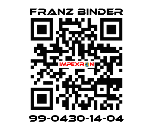 99-0430-14-04 FRANZ BINDER