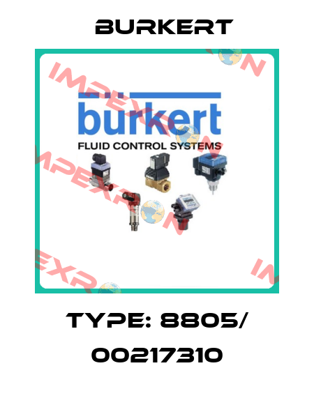 Type: 8805/ 00217310 Burkert