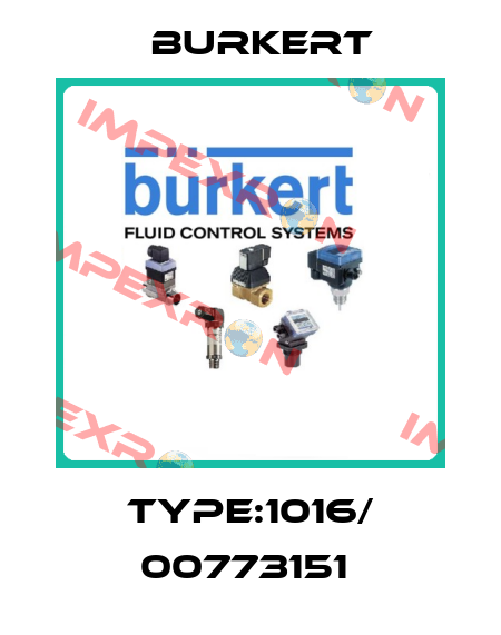 Type:1016/ 00773151  Burkert