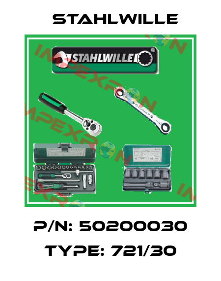 P/N: 50200030 Type: 721/30 Stahlwille