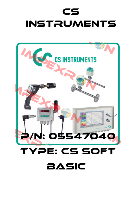 P/N: 05547040 Type: CS Soft Basic  Cs Instruments