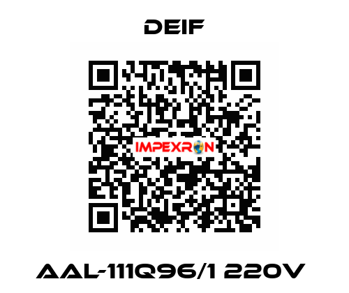 AAL-111Q96/1 220V  Deif