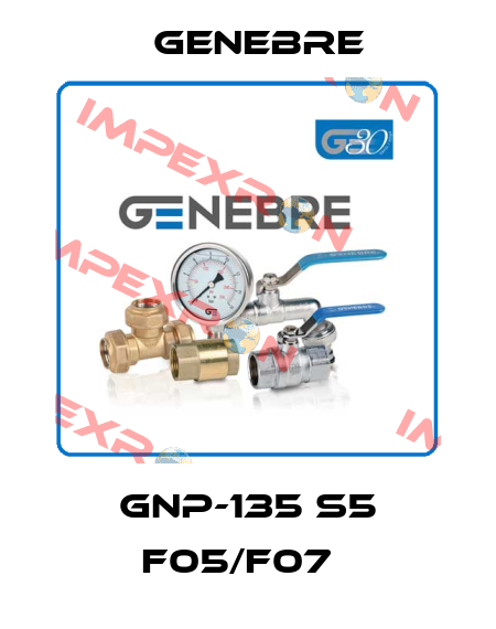 GNP-135 S5 F05/F07   Genebre