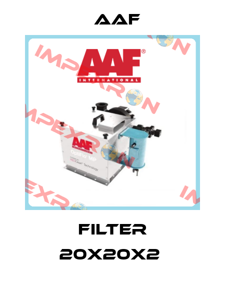filter 20x20x2  AAF