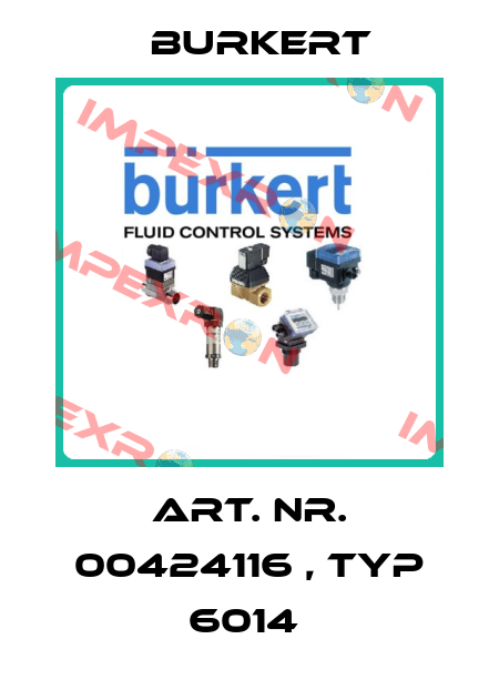 Art. Nr. 00424116 , Typ 6014  Burkert