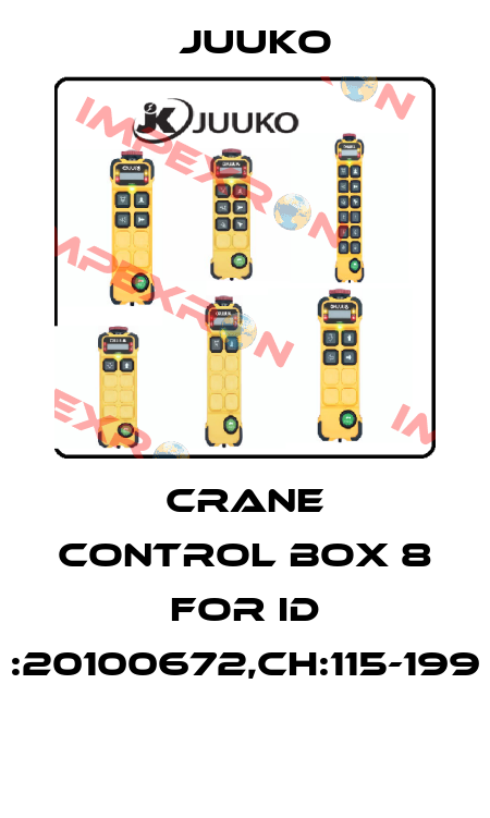 Crane Control Box 8 For ID :20100672,CH:115-199  Juuko