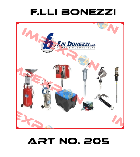 ART NO. 205  F.lli Bonezzi