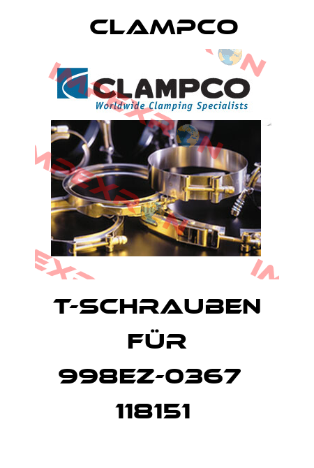  T-Schrauben für 998EZ-0367   118151  Clampco