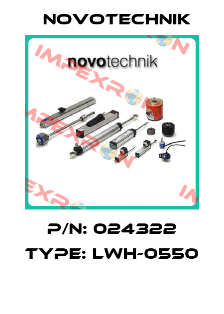 P/N: 024322 Type: LWH-0550  Novotechnik