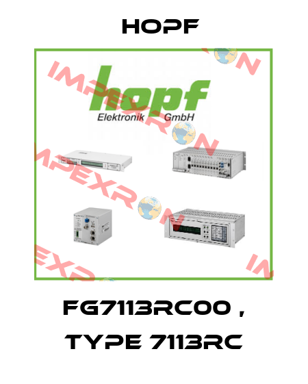 FG7113RC00 , type 7113RC Hopf
