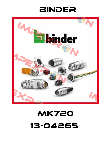 MK720 13-04265  Binder