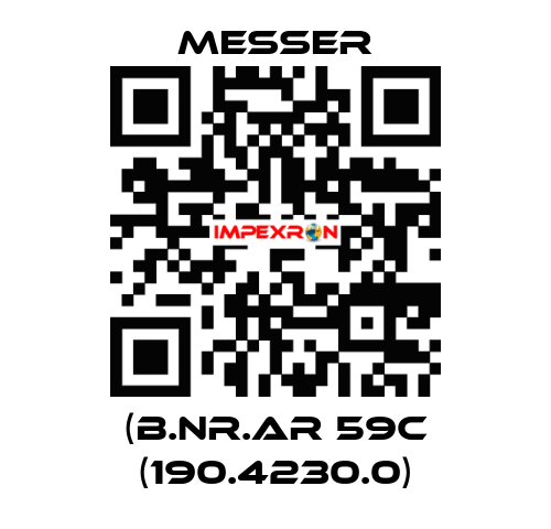 (B.Nr.AR 59C (190.4230.0) Messer