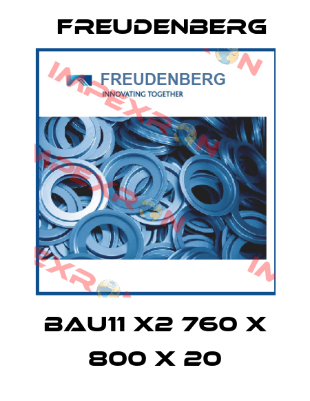 BAU11 X2 760 X 800 X 20 Freudenberg