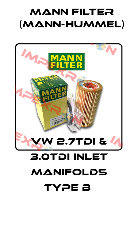 VW 2.7tdi & 3.0tdi Inlet Manifolds Type B  Mann Filter (Mann-Hummel)