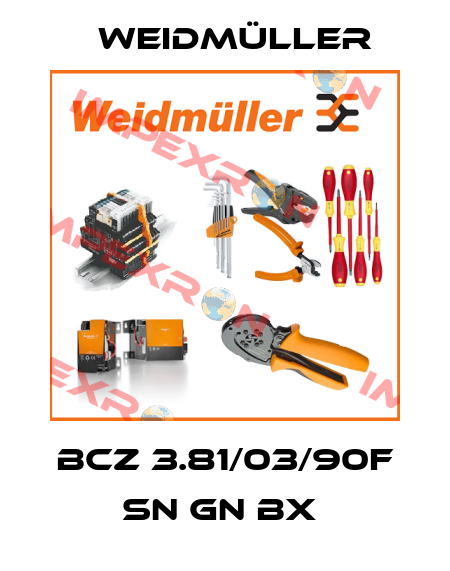 BCZ 3.81/03/90F SN GN BX  Weidmüller