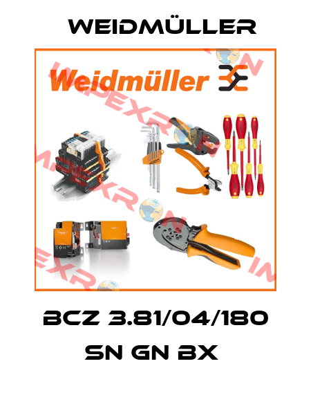 BCZ 3.81/04/180 SN GN BX  Weidmüller
