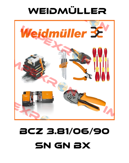 BCZ 3.81/06/90 SN GN BX  Weidmüller