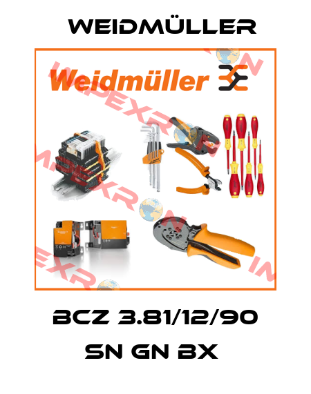 BCZ 3.81/12/90 SN GN BX  Weidmüller