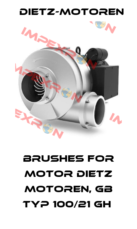 BRUSHES FOR MOTOR DIETZ MOTOREN, GB TYP 100/21 GH  Dietz-Motoren