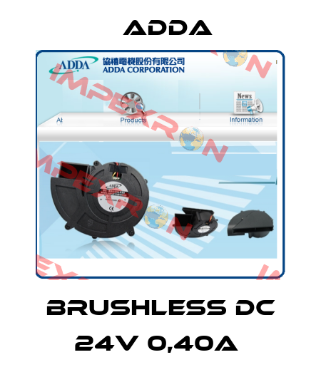 BRUSHLESS DC 24V 0,40A  Adda