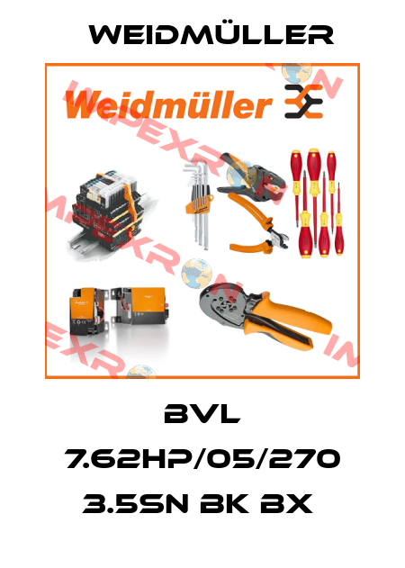 BVL 7.62HP/05/270 3.5SN BK BX  Weidmüller