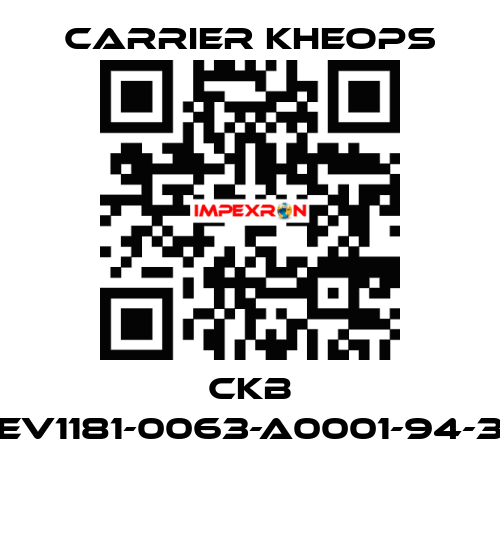CKB CEV1181-0063-A0001-94-38  Carrier Kheops