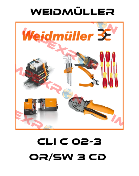 CLI C 02-3 OR/SW 3 CD  Weidmüller