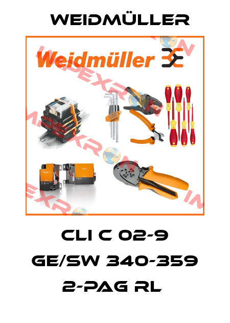 CLI C 02-9 GE/SW 340-359 2-PAG RL  Weidmüller