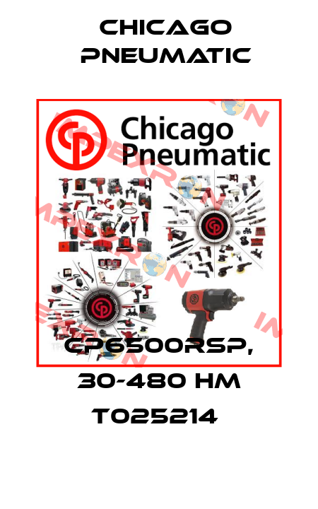 CP6500RSP, 30-480 HM T025214  Chicago Pneumatic