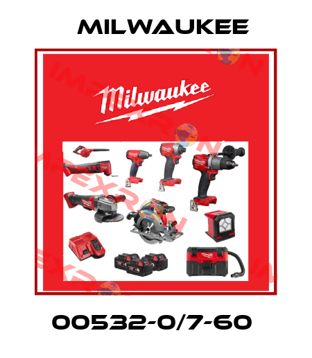 00532-0/7-60  Milwaukee