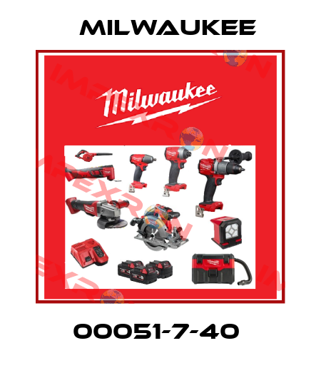 00051-7-40  Milwaukee