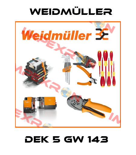 DEK 5 GW 143  Weidmüller