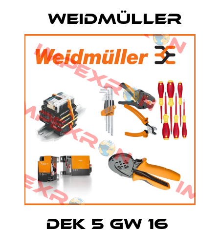 DEK 5 GW 16  Weidmüller