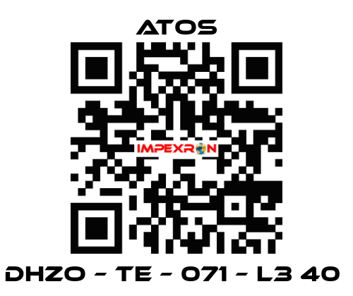 DHZO – TE – 071 – L3 40  Atos