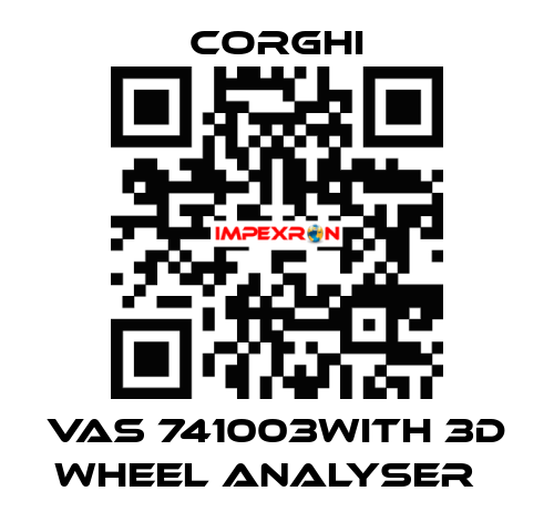 VAS 741003with 3D wheel analyser   Corghi