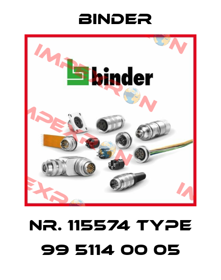 Nr. 115574 Type 99 5114 00 05 Binder