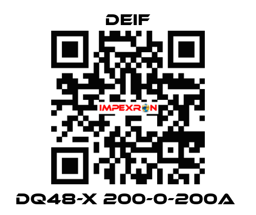 DQ48-X 200-0-200A  Deif