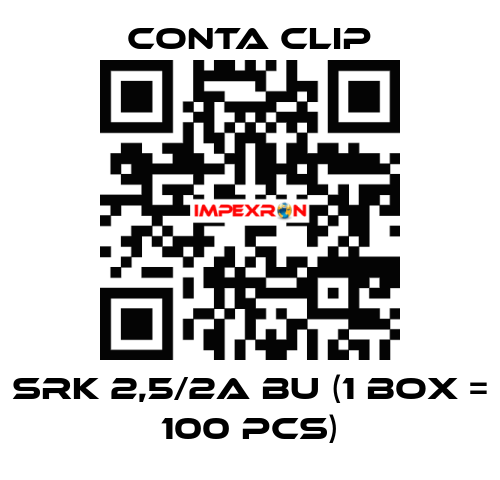 SRK 2,5/2A BU (1 box = 100 pcs) Conta Clip